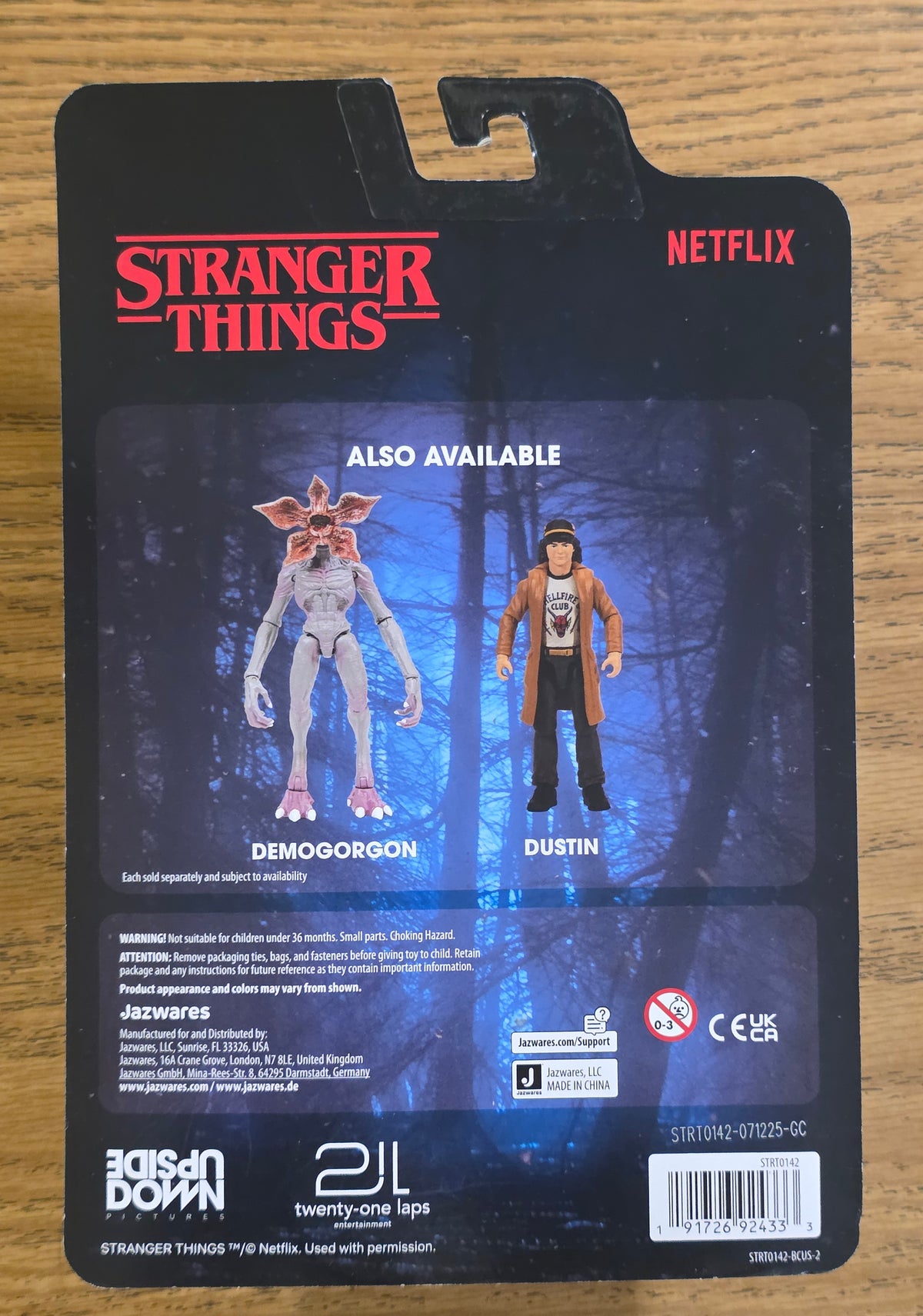 Eleven figure packaging back