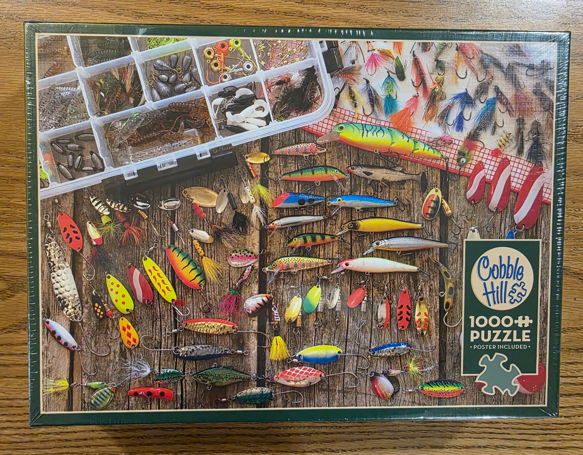 Sealed Cobble Hill Fishing Lures 1000 piece puzzle front