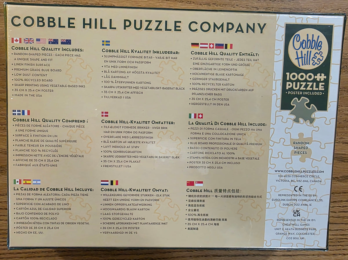 Puzzle box back and features