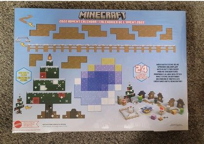 Minecraft calendar back packaging