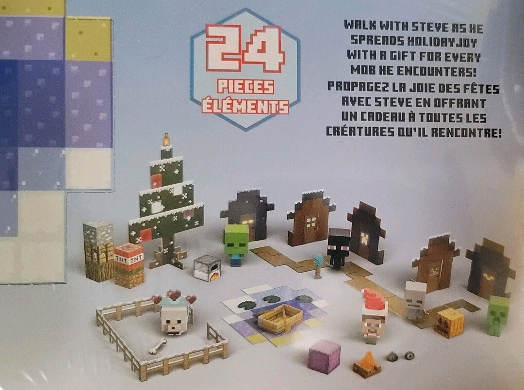 Minecraft 24 piece contents illustration